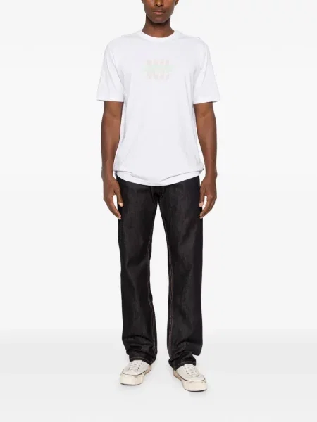 Tricou Boss cu imagine alb