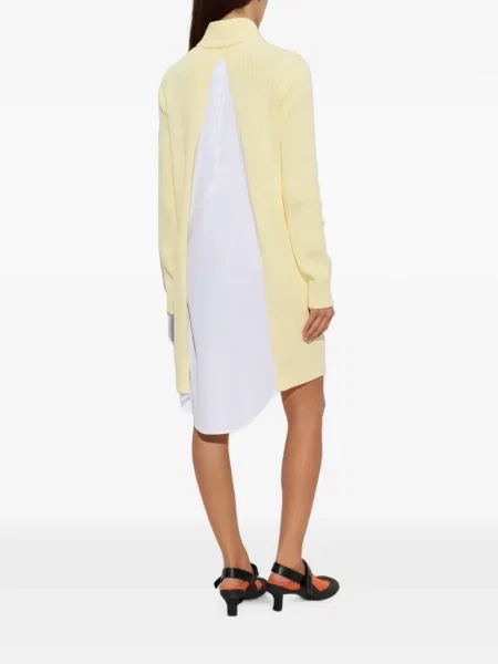 Rochie mini Loewe tricotate galben
