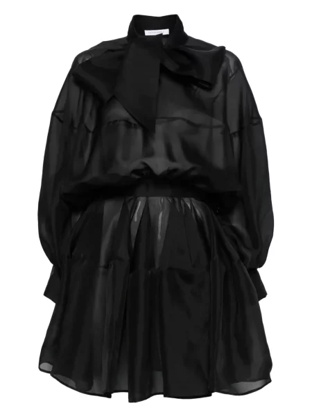 Mała sukienka mini Viktor & Rolf z kokardką garniturowa czarna