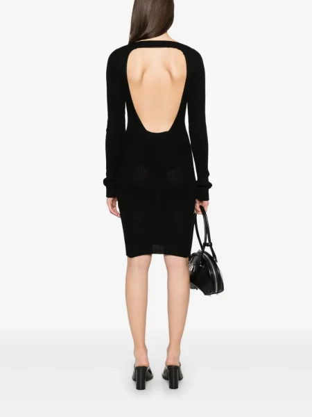 Rochie mini Rick Owens tricotate de costum negru