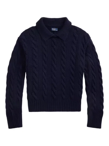 Căciulă Polo Ralph Lauren cu broderie tricotate de costum albastru