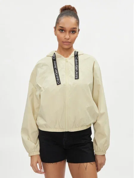 Geacă de blugi Calvin Klein Jeans verde