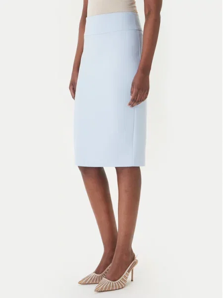 Rinascimento Fustă tip creion celest albastru