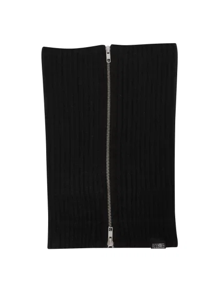 Szal Mm6 Maison Margiela wełniana czarna