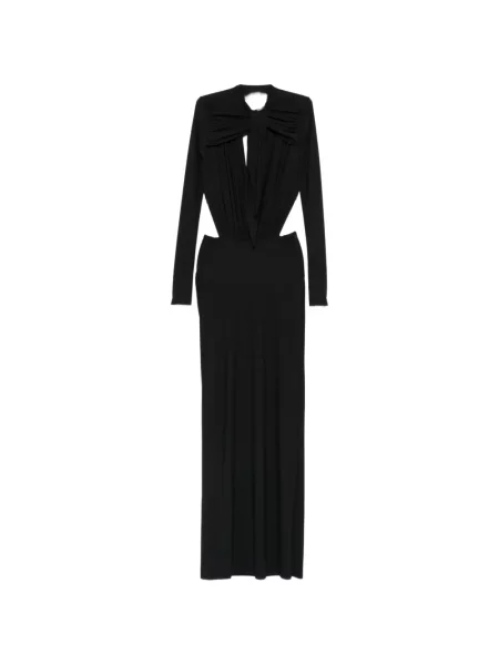 Rochie maxi Amazuìn cu volane negru