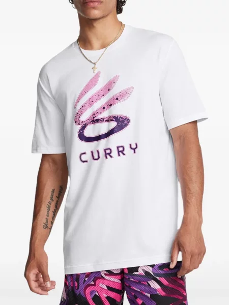 Tricou Under Armour cu imagine alb