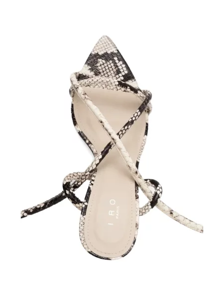 Сандали Iro с връзки с дантела бяло