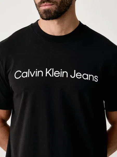 Calvin Klein Jeans тениска мъжка от с черно