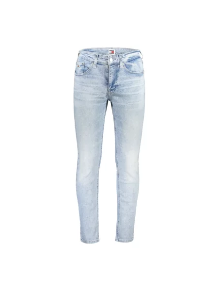 Jeansy Tommy Jeans w jednolitym kolorze klasyczne niebieskie