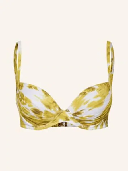 Maryan Mehlhorn Góra Od Bikini Z Fiszbinami Soft Focus Florals gelb biały