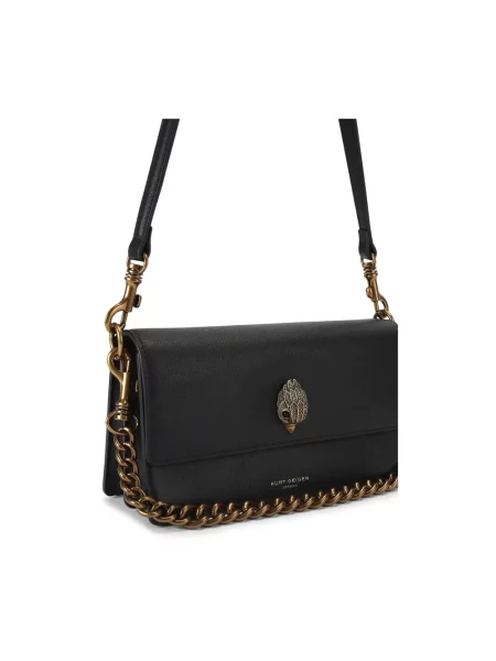 Kurt Geiger London torebka crossbody skórzana Sloane Soft Shoulder Bag czarna