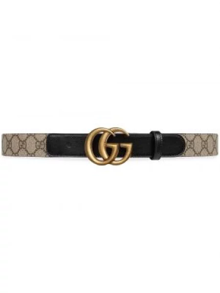 Cu centură curea Gucci cu cataramă negru