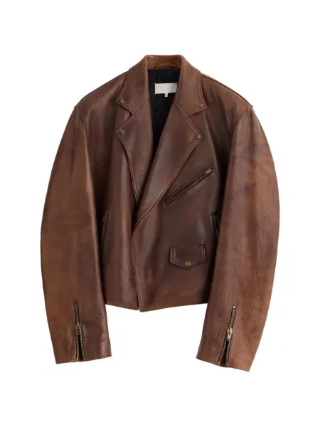Geanta de piele Maison Margiela maro