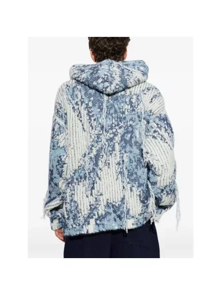 Bluza z kapturem Laneus z kapturem niebieska