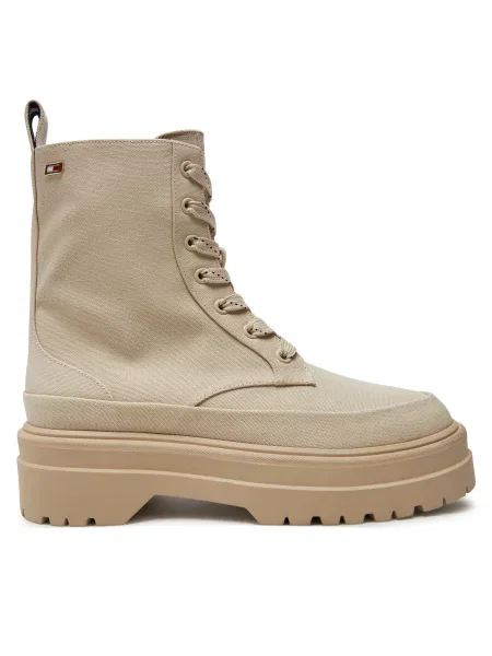 Škornji Tommy Hilfiger bež