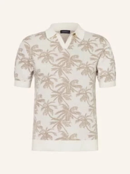 Strokesman's Dzianinowa Koszulka Polo weiss