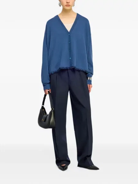 Pantaloni Semicouture cu autograf albastru