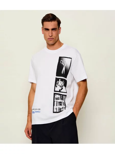 Karl Lagerfeld Jeans Tricou alb