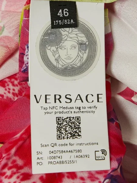 Gėlėtas raštuotas midi sijonas Versace Pre-owned balta