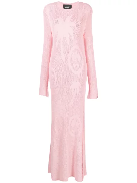 Oblekové maxi maxi šaty Barrow růžové