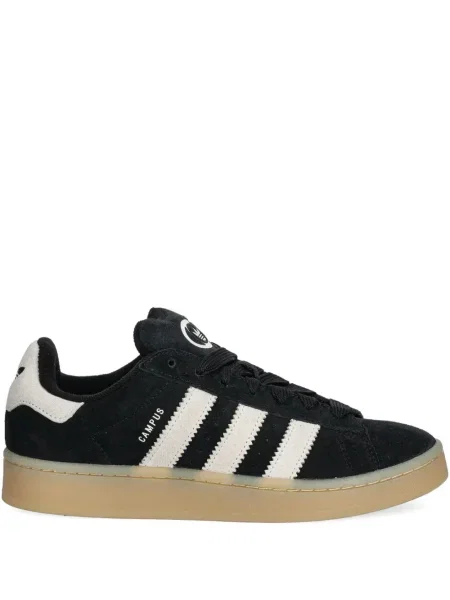 Ριγέ μισό φερμουάρ sneakers Adidas EQT σουέντ μαύρο