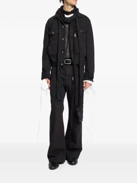 Lung geacă de blugi Ann Demeulemeester negru