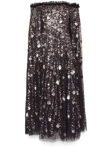 Sukienka Needle & Thread o krotszym kroju garniturowa czarna