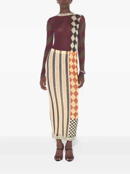 Fusta maxi Jean Paul Gaultier cu imagine