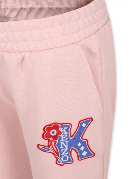 Dětské kalhoty Kenzo růžové