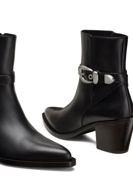 Botine Stuart Weitzman cu cataramă negru