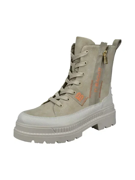 TT. BAGATT Šnurovacie členkové čižmy tmelová oranžová