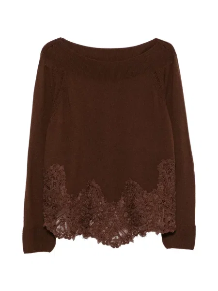 Pulover Ermanno Scervino din cașmir maro