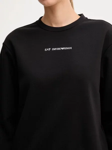 Свитер Ea7 Emporio Armani с принтом черный