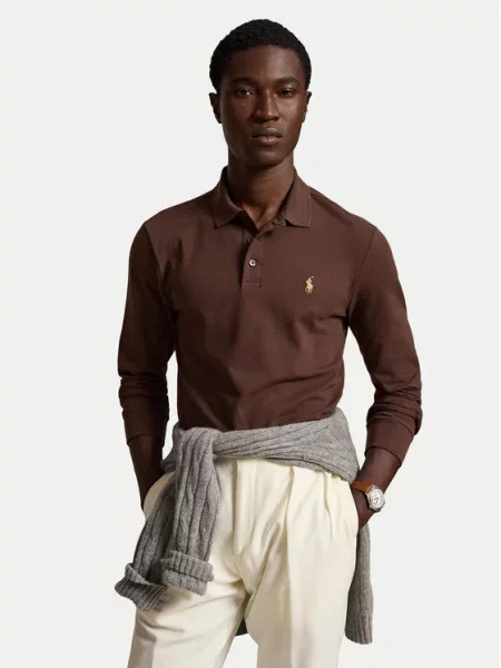 Polo Ralph Lauren Tricou polo deschis maro