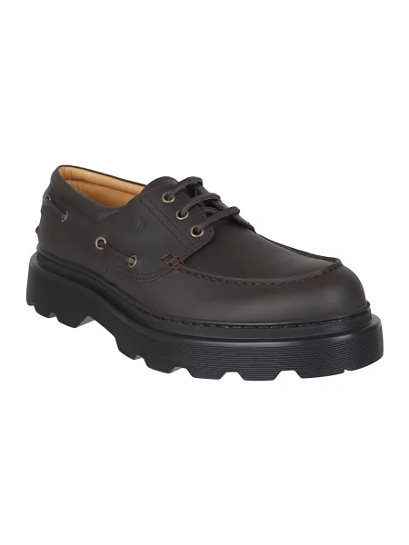 Półbuty Tod's skórzane brązowe