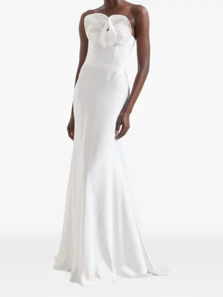 Rochie Genny fără bretele alb