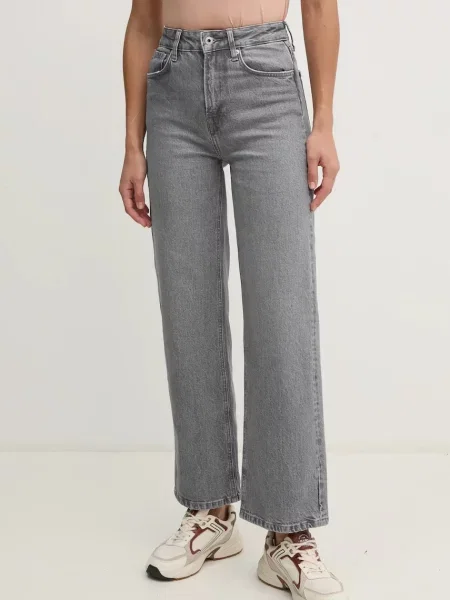 Jeansy o kroju straight leg z 5 model ‘LEXA’ Pepe Jeans szare