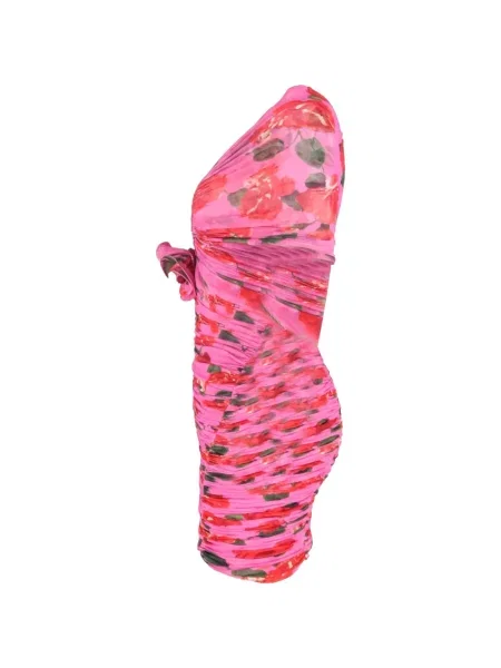 Rochie mini Magda Butrym cu model floral cu imagine roz