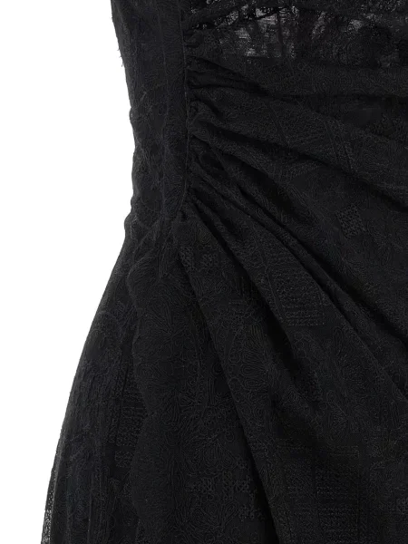 Rochie midi Ermanno Scervino drapată negru