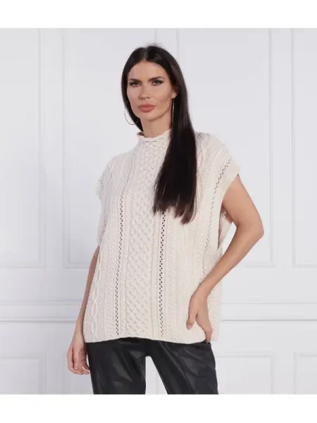 Joop! de lână vestă | relaxed fit roz