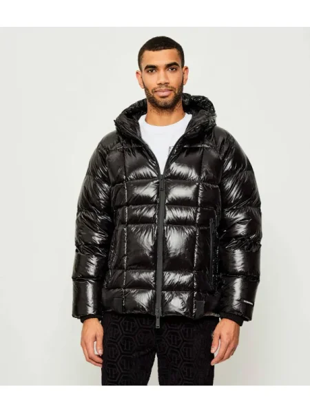 Geacă de puf | Oversize fit negru