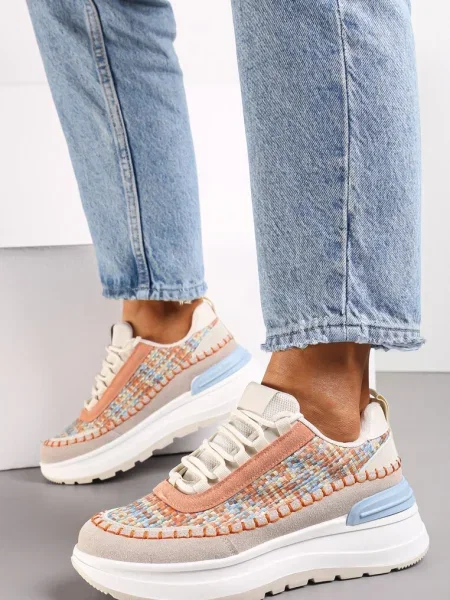 Sneakerși pe Platformă Buffona portocalii