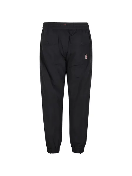 Τρέξιμο παντελόνι Moncler Grenoble με αυτόγραφο με κορδόνι μαύρο