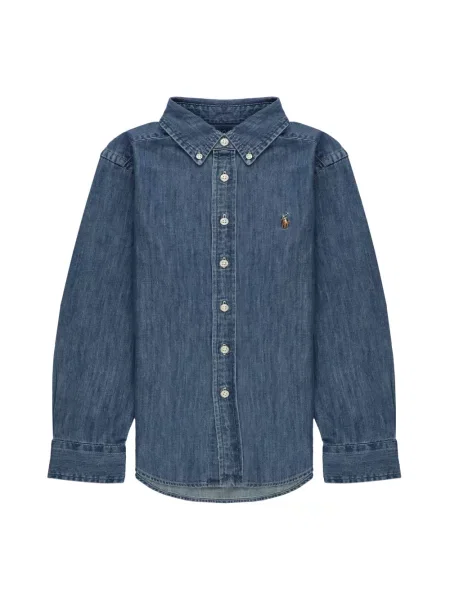 Ralph Lauren Bluzki i koszule Mężczyzna CM koszula jeansowa niebieski