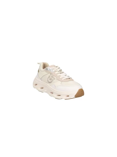 Sneakersy Pinko skórzane beżowe