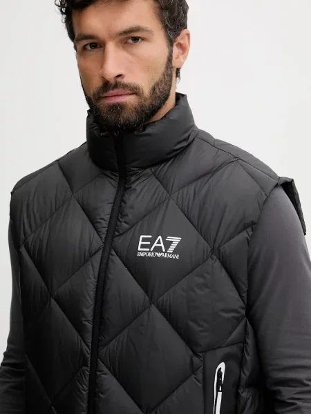 Пуховый жилет Ea7 Emporio Armani черный