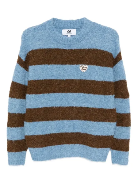 Pulover Chocoolate cu petice albastru