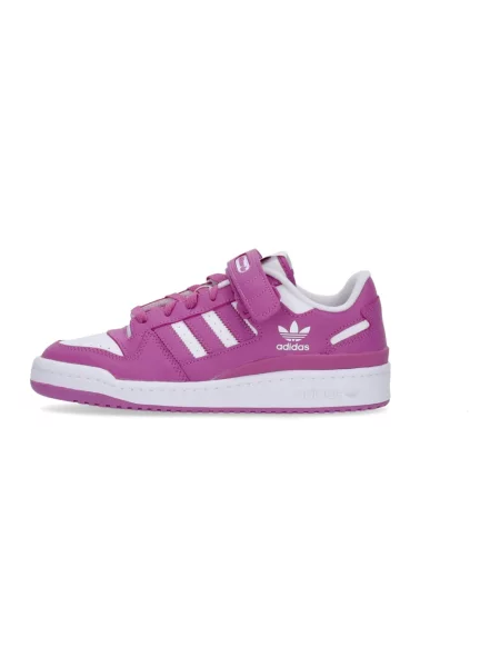 Sneakersy Adidas skórzane do koszykówki fioletowe