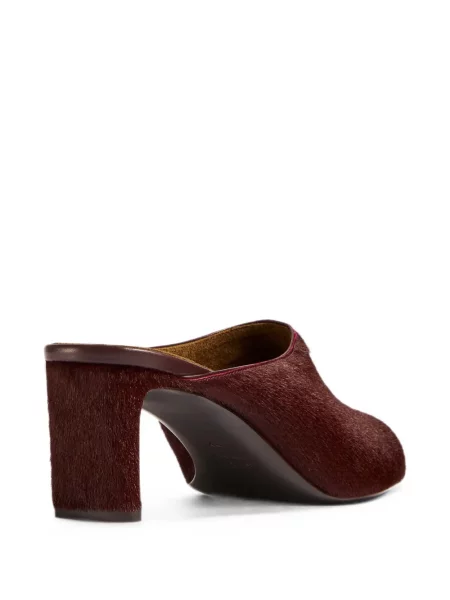Papuci tip mules Khaite roșu