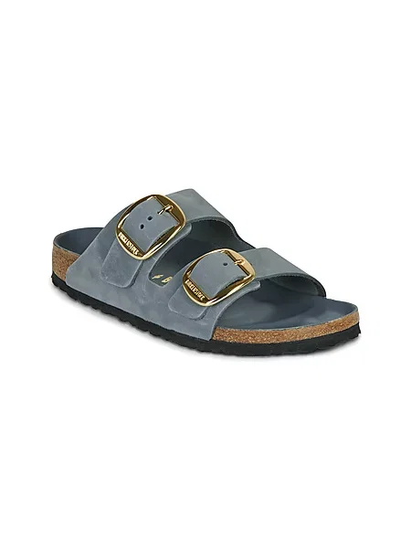 Usnjeni natikači Birkenstock Arizona Big Buckle modra